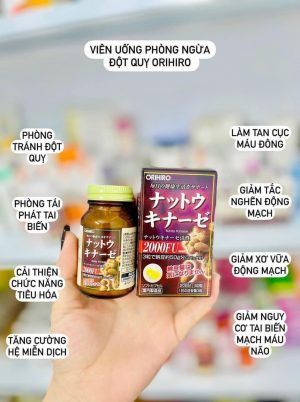 Viên uông natto phòng chống đột quỵ